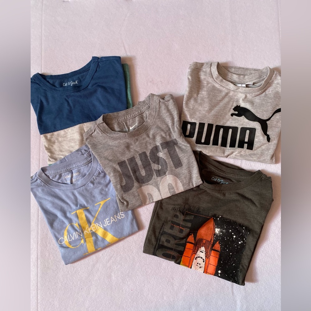 Nike, Calvin Klein, Star Wars, Puma, Short Sleeve T shirts (Bundle of 5)